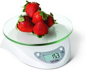 img 2 attached to Taylor Precision Products Digital Kitchen Scale: Glass Platform, Tare Button, Up to 6.6lb Weight Capacity