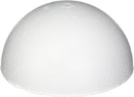 🏐 smoothfoam rt129h-4 4.5-inch white pastel half ball 4-pack, high quality craft foam logo