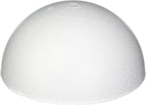 img 1 attached to 🏐 Smoothfoam RT129H-4 4.5-Inch White Pastel Half Ball 4-Pack, High Quality Craft Foam