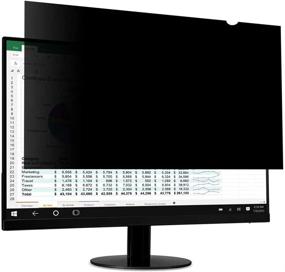 img 4 attached to 🖥️ Ovimir 21.5 Inch Widescreen Computer Privacy Screen Filter - Anti-Glare, Anti-Scratch Protector [16:9 Aspect Ratio], (476mmx268mm)