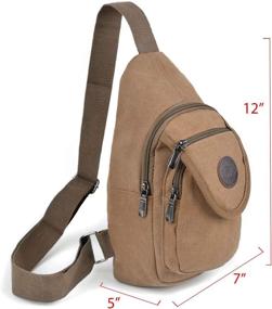 img 2 attached to Brown Canvas Westend Crossbody Sling Backpacks: Optimal Casual Daypacks for Enhanced SEO