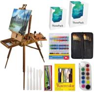 delta prime программа скидок complete professional artist painting set: буковые французские мольберты, 36 тюбиков акриловой, масляной и акварельной красок, кисти, натянутые холсты, ножи и многое другое - рисование художественных материалов логотип