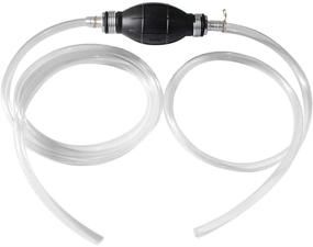 img 4 attached to 🚗 Ketofa Gasoline Syphon Hose, Gas Syphon Pump for Fuel Transfer with 2 Durable PVC Hoses – Water, Liquid, Diesel, Aquarium, Pool