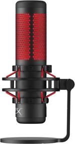img 3 attached to HyperX QuadCast: Premium USB Condenser Gaming Microphone for PC, PS4, PS5, Mac - Pro-Level Audio with Anti-Vibration Shock Mount, Four Polar Patterns, Pop Filter & Red LED - Ideal for Podcasts, Twitch, YouTube, Discord