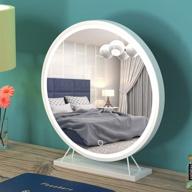 🪞 large lighted led makeup mirror with intelligent touch control, 3-gear dimming for makeup desk and dressing table logo