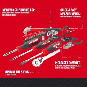 img 3 attached to 🛠️ Комплект инструментов для дома/автомобильный инструментарий CRAFTSMAN 57 штук (CMMT99446) - Улучшено для SEO