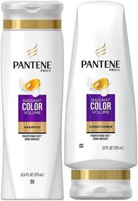 img 3 attached to 🌈 Pantene Pro-V Сохранение цвета и объема, Набор шампуня и кондиционера - 12.6 унций шампуня + 12 унций кондиционера, по 1 штуке