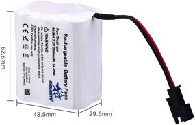 img 2 attached to 🔋 Melasta 7.2V 2000mAh NI-MH Audio Replacement Battery for Tivoli PAL iPAL Radio: MA-1, MA-2, MA-3 Compatible 2 Wire Battery