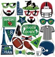 🏈 enhance game day memories with kristin paradise 25pcs american football photo booth props logo