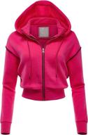 fashionmille fleece hoodie outwear jacket fwj1076 neonlime l logo
