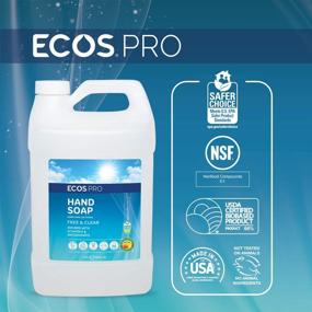 img 3 attached to 🧼 ECOS PRO PL9663/04 Free and Clear Hand Soap: 4-Pack for Safe and Clean Hands