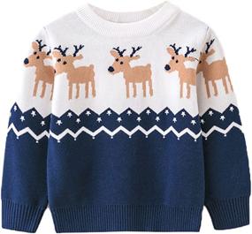 img 3 attached to 🦌 LeeXiang Reindeer Boys' Clothing: Stylish Pullover Sweaters and Sweatshirts