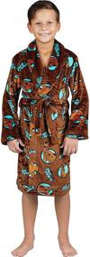img 4 attached to Scooby Doo Toddler Boys Soft Fleece Robe for Luxurious Plush Comfort - Ideal Spa Bathrobe, Kids Sleepwear