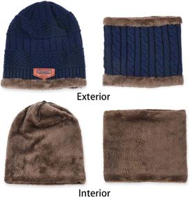 img 3 attached to Maylisacc Winter Beanie Warmer Touchscreen Boys' Accessories ~ Cold Weather