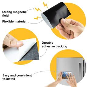 img 1 attached to Flexible Magnet Sheets with Self Adhesive – Ultra Thin Magnetic Paper for Photo Magnets, Craft Projects, and More!