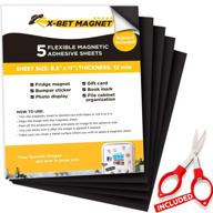 flexible magnet sheets with self adhesive – ultra thin magnetic paper for photo magnets, craft projects, and more! логотип