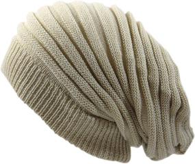 img 2 attached to 🌈 Vibrant RW Rasta Long Slinky Beanie Hats: Add Funky Style to Your Look!
