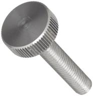 🔩 knurled threaded fasteners with stainless finish logo