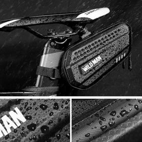 img 1 attached to 🚲 Durable 1.2L Waterproof Hard Shell Saddle Bag - Ideal for Road or Mountain Bikes!