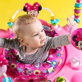 img 1 attached to 🐭 Disney Baby MINNIE MOUSE Peek-A-Boo Activity Jumper with Lights, Melodies, and Enhanced SEO, Suitable for 6 Months +
