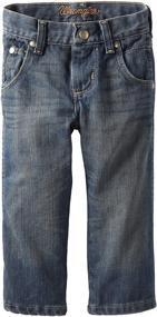img 3 attached to 👖 Retro Relaxed Fit Boot Cut Jeans for Wrangler Boys
