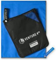 🏕️ venture 4th quick dry travel towel: ultra soft microfiber towels for camping, yoga, swimming, gym & more - 3 compact sizes логотип