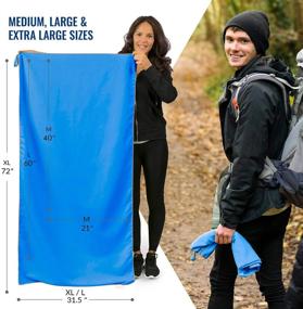 img 1 attached to 🏕️ VENTURE 4TH Quick Dry Travel Towel: Ultra Soft Microfiber Towels for Camping, Yoga, Swimming, Gym & More - 3 Compact Sizes