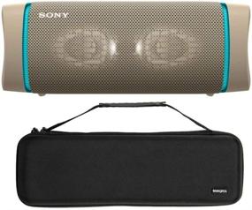 img 4 attached to Sony SRSXB33 Extra BASS Bluetooth Wireless Portable Speaker (Taupe) With Knox Gear Hardshell Travel And Storage Case Bundle (2 Items)