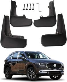 img 4 attached to 🚗 Автология крыло (брызговик) Автоподкладки Heavy Duty для Mazda CX-5 CX5 2017-2021 - Передние и задние крылоудержатели-брызговики для защиты от грязи и слякоти - Легкая установка, комплект из 4 шт.