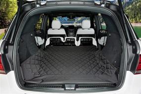 img 2 attached to 🐾 BarksBar Luxury Pet Cargo Cover & Liner For Dogs - 80 x 52, Black, Quilted, Waterproof, Machine Washable & Nonslip Backing With Bumper Flap Protection - Ideal for Cars, Trucks, and SUVs