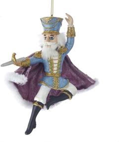 img 1 attached to 👑 Exquisitely Crafted Kurt Adler Resin Nutcracker Prince Ornament: A Classic Holiday Treasure!