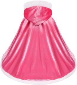 img 2 attached to 👸 Princess Costume Toddler Cloaks for Girls