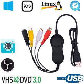 img 4 attached to 📹 YOTOCAP 158 USB 2.0 Карта аудио-видеозаписи - Видеозахват UVC | Конвертация аналогового видео-аудио в цифровой формат для Xbox, VHS, Wii, PS3 | Совместимость с Mac OS, Windows 10/8.1/8/7, Linux, Android