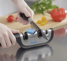 img 1 attached to 🔪 Effortlessly Sharpen Your Kitchen Knives with KitchenIQ's Angle Adjust Adjustable Manual Sharpener