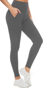 img 4 attached to Womens Leggings Pockets Athletic Large X Large Sports & Fitness in Water Sports