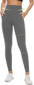 img 2 attached to Womens Leggings Pockets Athletic Large X Large Sports & Fitness in Water Sports