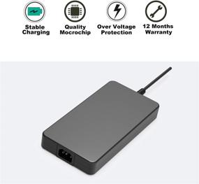 img 1 attached to 🔌 Alienware 240W 180W AC Adapter Laptop Charger for Dell Alienware M15 17 15 R3 R4 R5 R2 13 M17 X51 M17X M18X G5 G7 GA240PE1-00 Precision M6800 M6500 M6600 M6700 M6400 J211H PA-9E Power Supply Cord