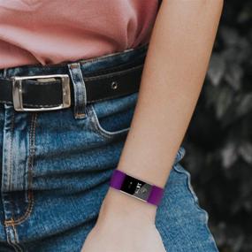 img 3 attached to ZALAVER Waterproof Bands: Compatible for Fitbit Charge 4 / Fitbit Charge 3 / Charge 3 SE, Classic &amp; Special Edition - Replacement Sport Wristband for Women and Men