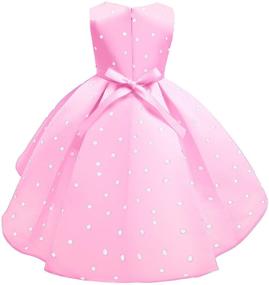 img 2 attached to 🌸 Elegant NSSMWTTC Flower Girls Wedding Pageant Dresses: Toddler Formal Party Midi Dress (2-9Y)