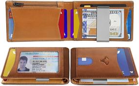 img 1 attached to 👝 Bulliant Leather Wallet Holders: Efficient 11-Card Capacity Men's Accessories