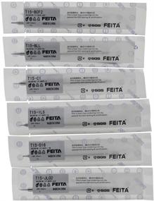 img 1 attached to FEITA T15 SMD Soldering Iron Tips for HAKKO FX-951/952, T12 Soldering Kit - 6-Piece Set