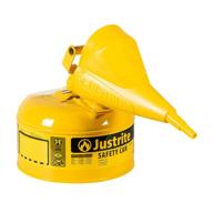 justrite 7110210 1 gallon: premium safety container for hazardous liquids logo