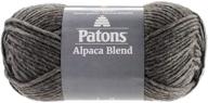 🧶 пряжа patons alpaca blend - сланец - 3,5 унций (5) толстый калибр - можно стирать в машинке - идеально подходит для вязания крючком, вязания спицами и рукоделия. логотип