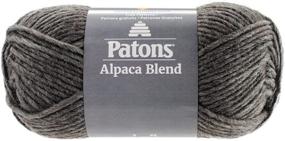 img 4 attached to 🧶 Пряжа Patons Alpaca Blend - Сланец - 3,5 унций (5) Толстый калибр - Можно стирать в машинке - Идеально подходит для вязания крючком, вязания спицами и рукоделия.