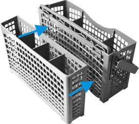 img 1 attached to 🍴 Корзина для замены столовых приборов в посудомоечных машинах - держатель приборов/столовых ножей - совместима с Bosch, Maytag, Kenmore, Whirlpool, KitchenAid, LG, Samsung, Frigidaire, GE.