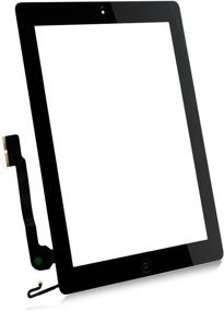 img 3 attached to 📱 Tongyin Front Panel Glass Screen with Home Button for iPad 4: Complete Digitizer Replacement Kit with Tools and Adhesive