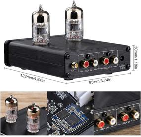 img 3 attached to [2021 Updated] AIYIMA Tube T7 Audio 6N3 Tube Preamp Bluetooth 5.0 Warm Vacuum Buffer Preamplifier with Treble Bass Tone - Ideal for Enhancing Home Theater Systems