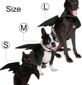 img 2 attached to 🦇 Halloween Pet Bat Wing Costume for Cats and Dogs - Spooky Bat Heroes Theme for Cosplay, Parties, and Decorations - Halloween Party Favor for Puppies and Kittens