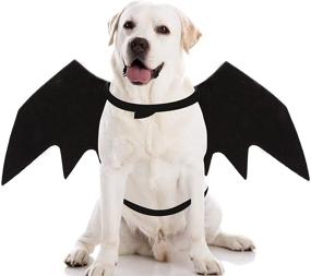 img 4 attached to 🦇 Halloween Pet Bat Wing Costume for Cats and Dogs - Spooky Bat Heroes Theme for Cosplay, Parties, and Decorations - Halloween Party Favor for Puppies and Kittens