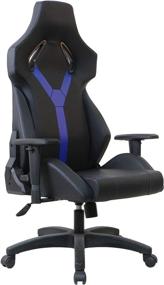 img 4 attached to TOPSKY All Molded Foam Video Gaming Chair: 🎮 Ultimate Comfort for Home and Office (Black and Blue)